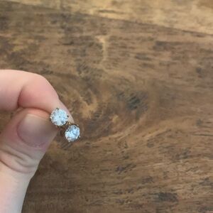 Rose gold, studs, earrings. Used.